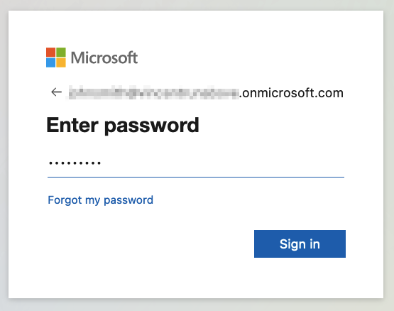 Azure AD Login step 3