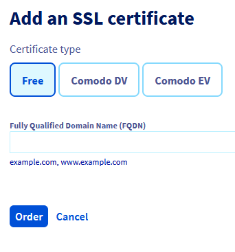 Order a Let’s Encrypt certificate