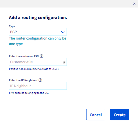 add routing configuration