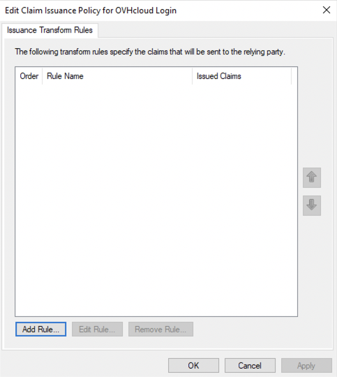 AD FS relying party trust mapping step 3