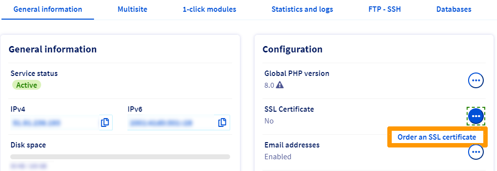 Contratar un certificado SSL