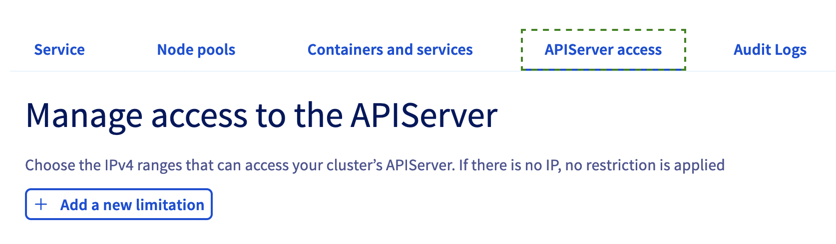 APIServer access