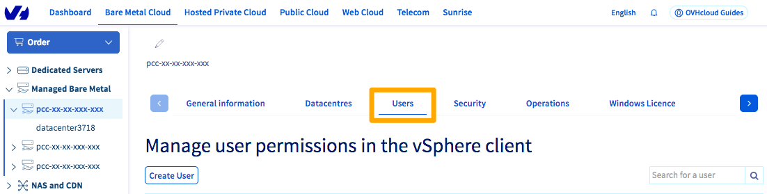 vSphere-Nutzer