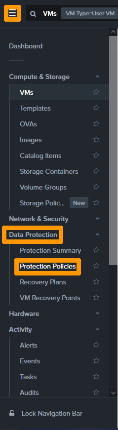 Create Protection policy 01