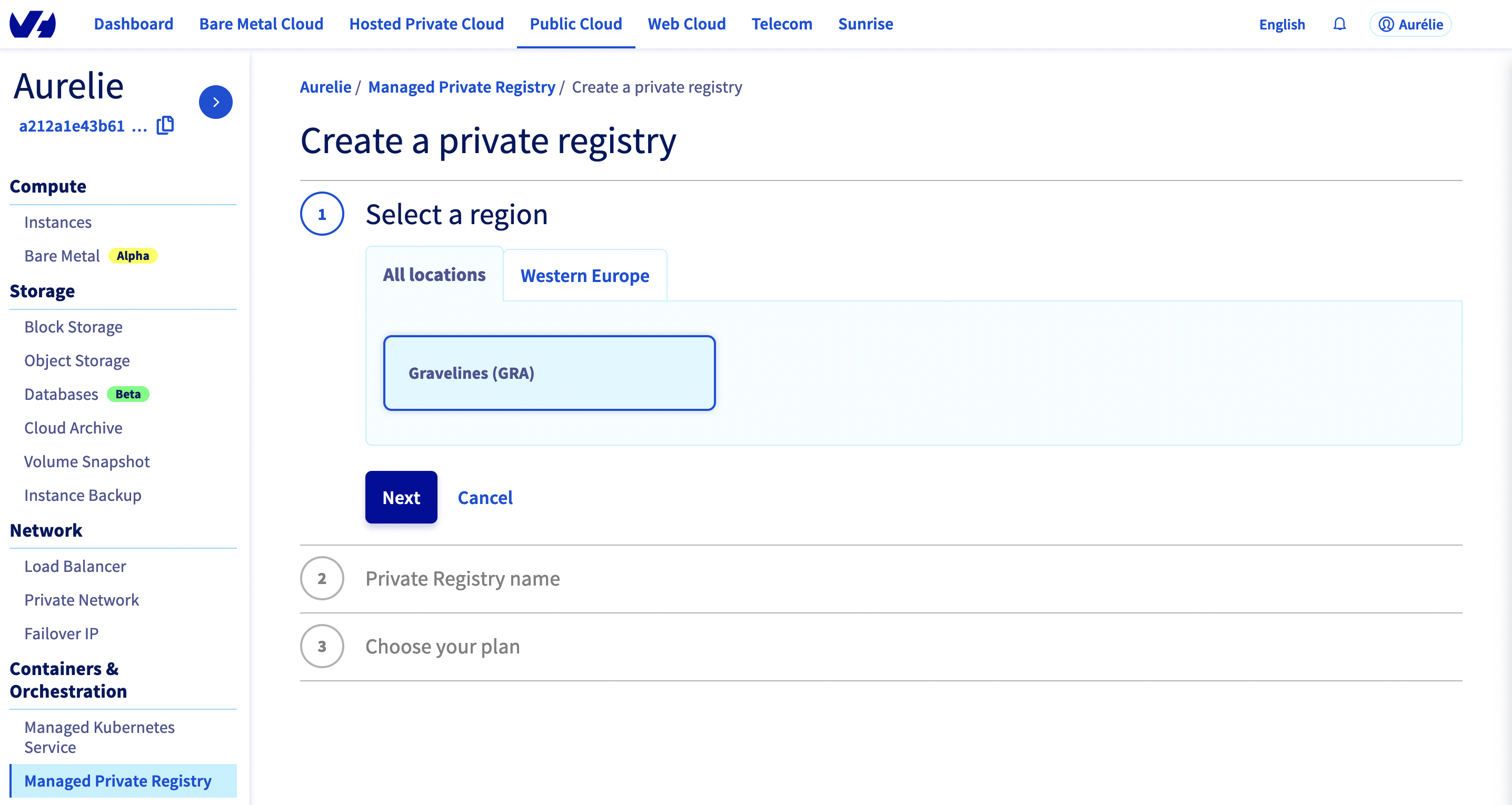 Create a Private Registry