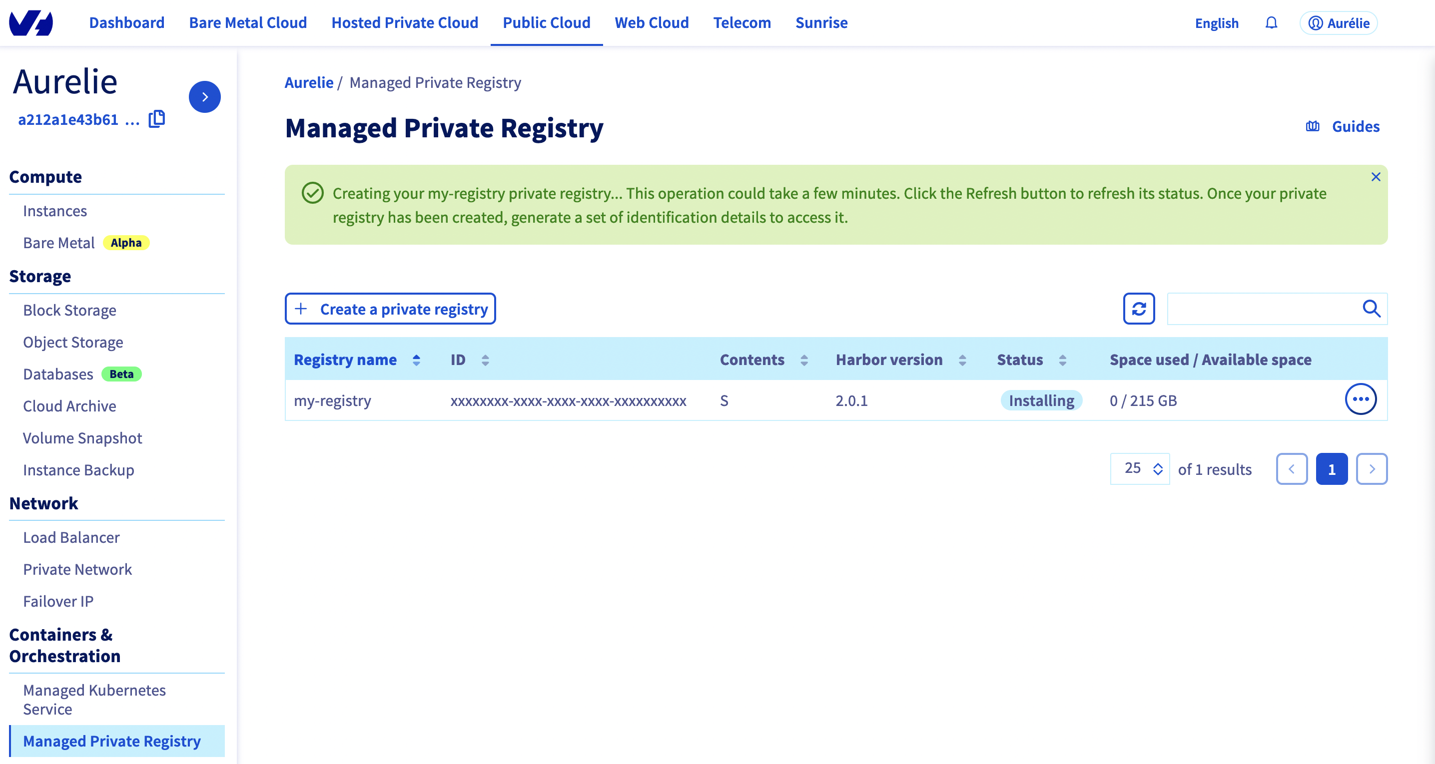 Create a Private Registry