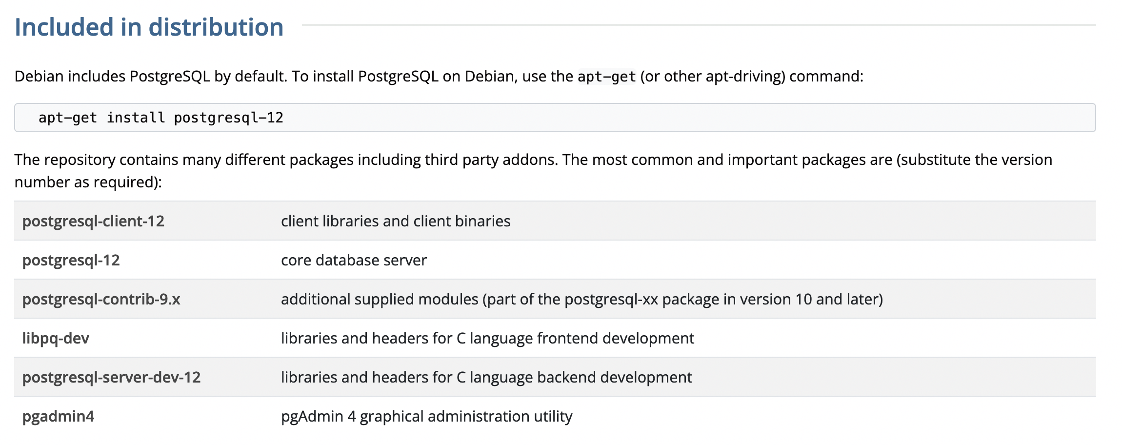 Debian postgresql-client