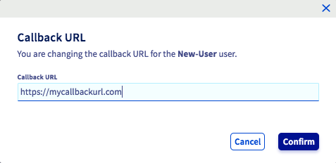 Indicar URL de callback